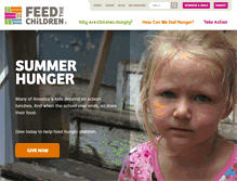 Tablet Screenshot of feedthechildren.org